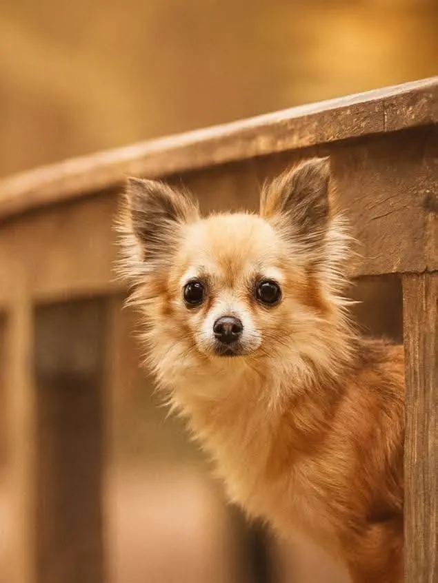 Pebbles, langhaar chihuahua, ingezonden door een lezer